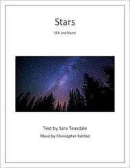 Stars SSA choral sheet music cover Thumbnail